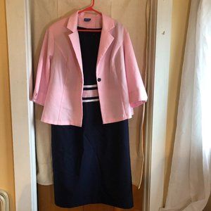 3/$15 - Signature Collection by Vicki Wayne Sz 18W Pink & Blue 2-Pc Set